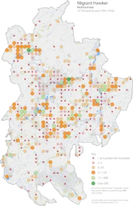 Migrant Hawker Bedfordshire distribution map